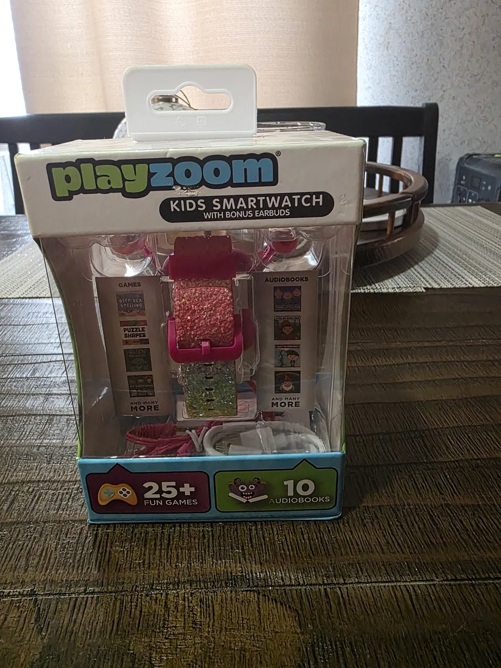 PlayZoom Kids Smartwatch with Bonus Pink Earbuds